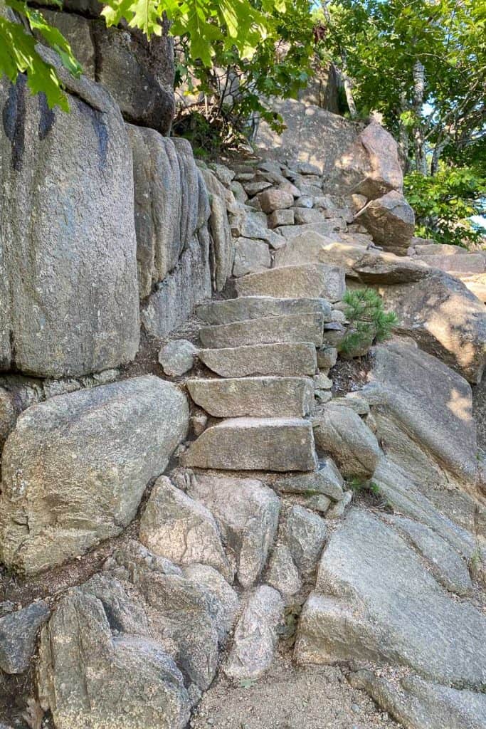 Stone Staircase on the Beehive Trail.