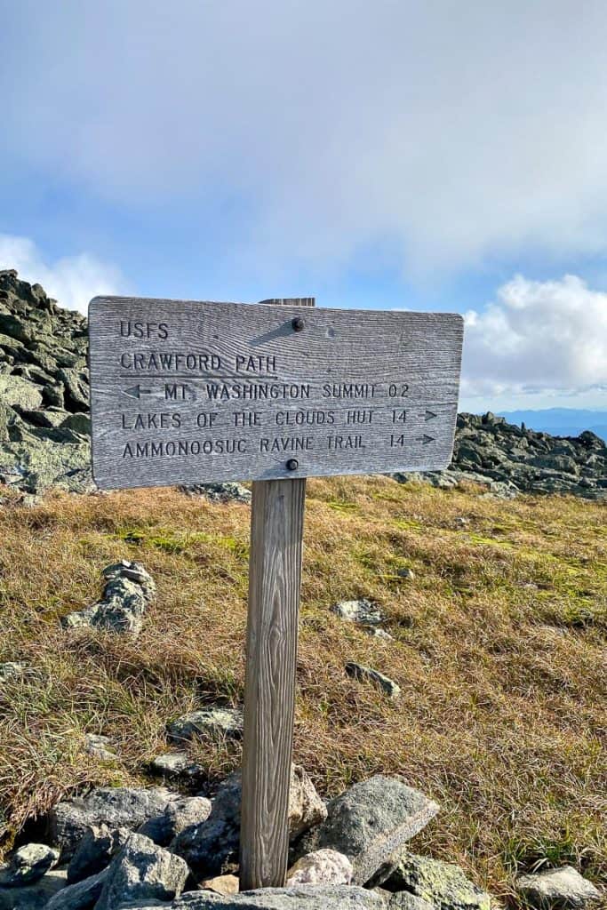 Crawford Path Trail Sign.
