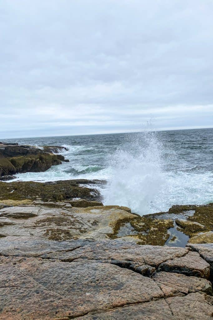 Waves at Schoodic Point.