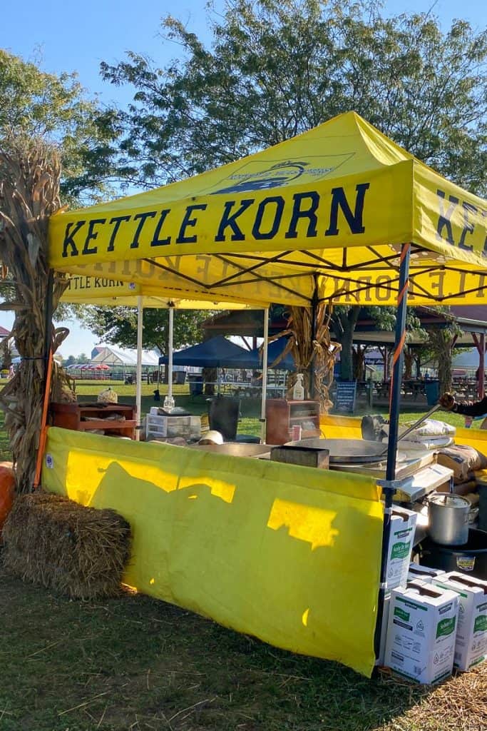 Kettle Korn Stand.