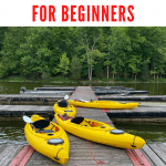 graphic reading "kayaking gear for beginners"