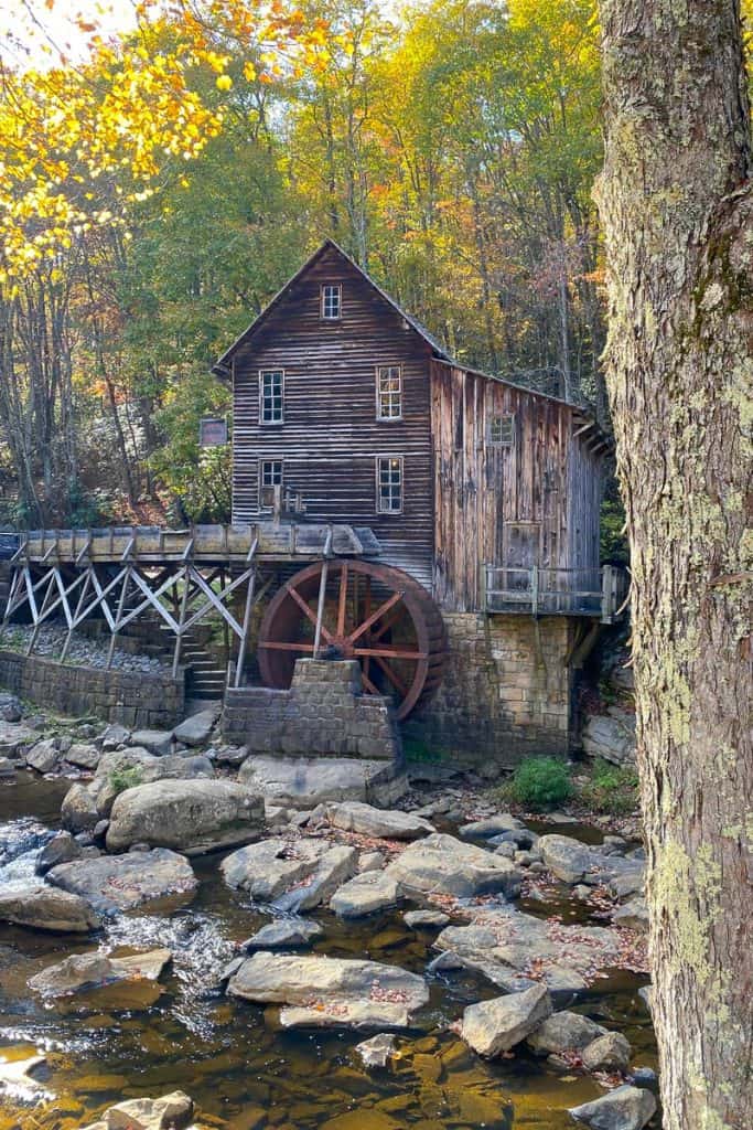 Glade Creek Grist Mill at Babcock State Park.