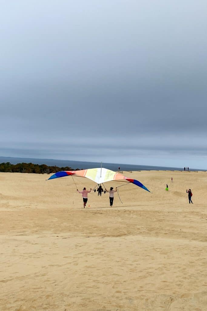 Hang Gliding Training in Process.