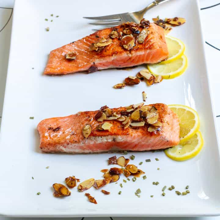 Trout Almondine with Lemon Herb Sauce Champagne Tastes®