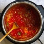 Adding Pureed Tomatoes to the Chili