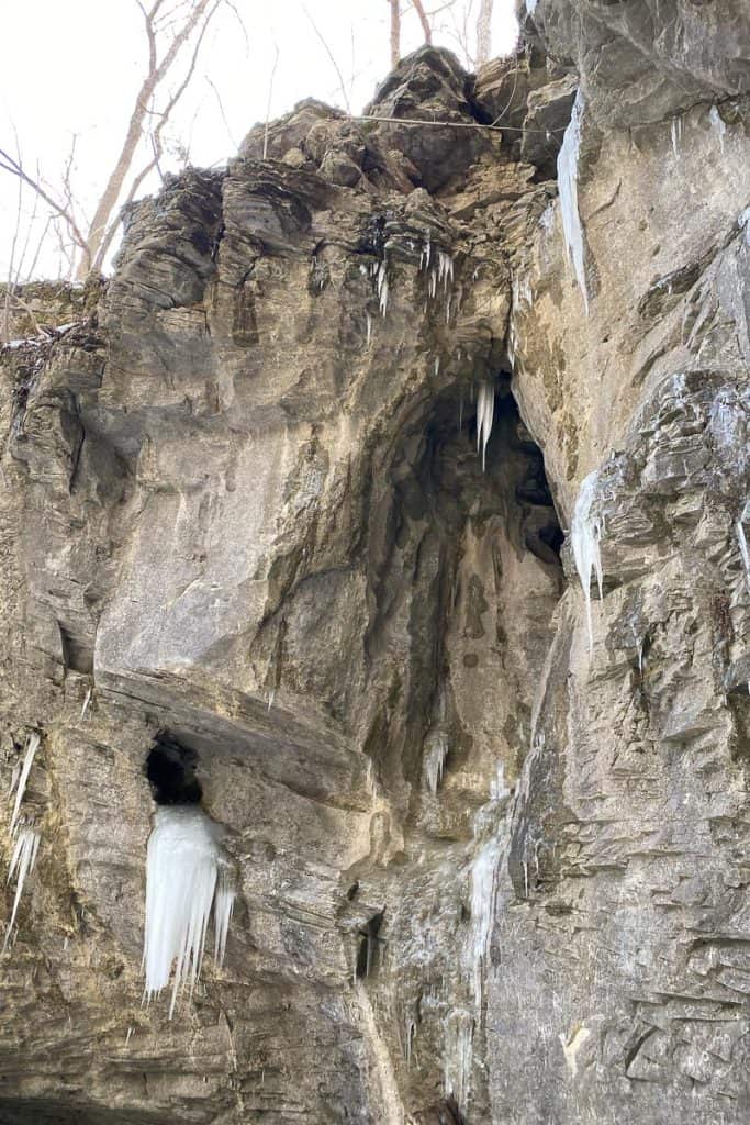 Rock Formations at Natural Bridge at Carter Caves