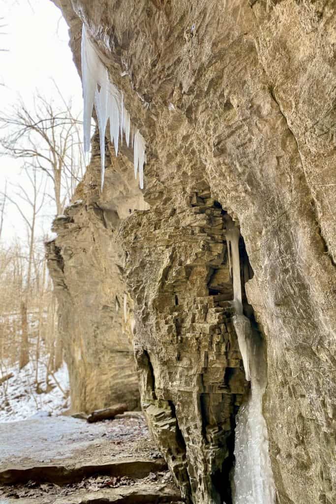 Rock Formations and Icicles