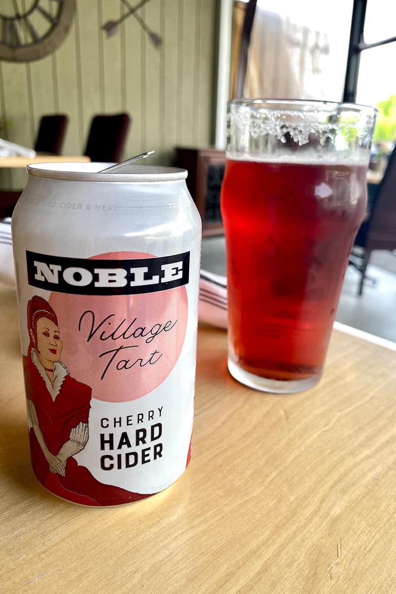 Noble Cherry Hard Cider can.