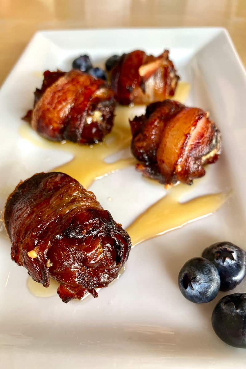 Bacon-Wrapped Stuffed Dates.