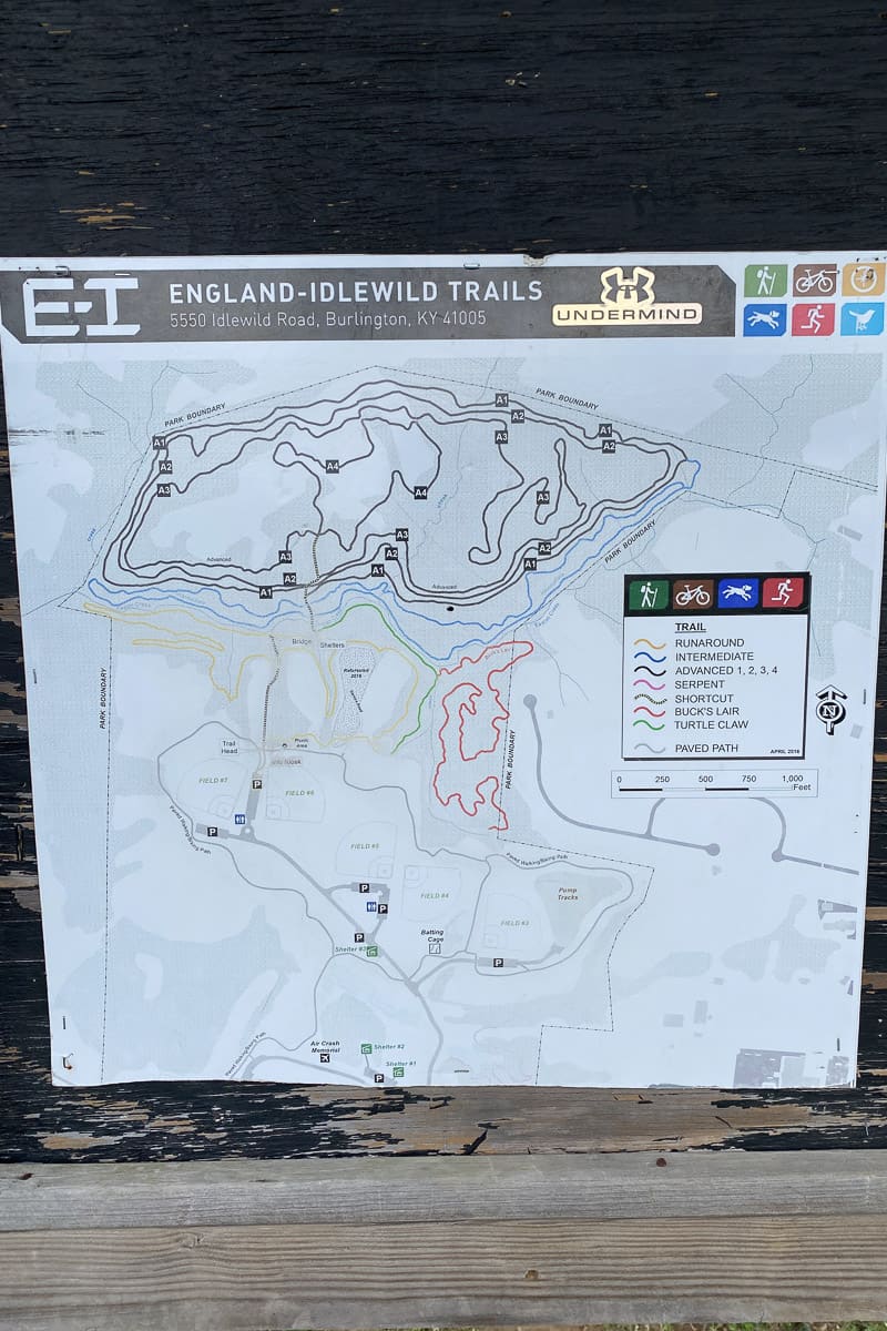 England-Idlewild Trails Map.