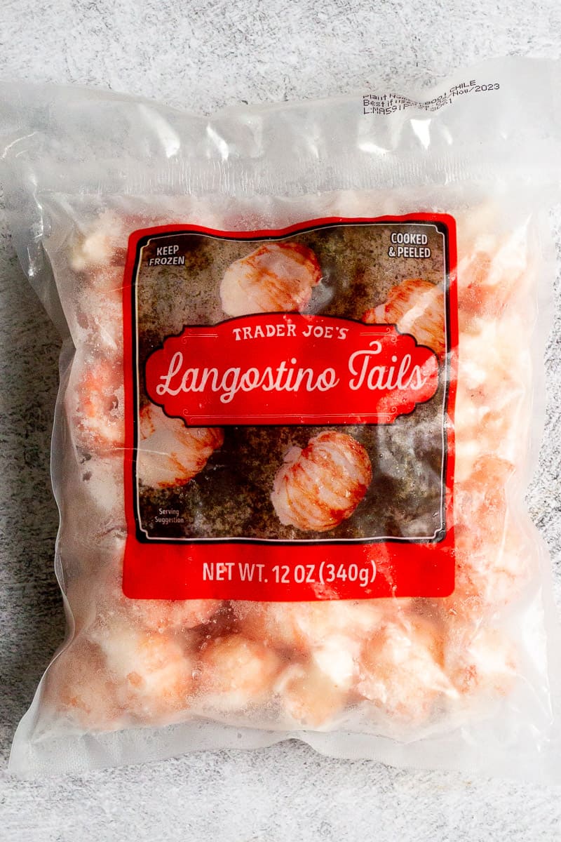 langostino tails in a bag.
