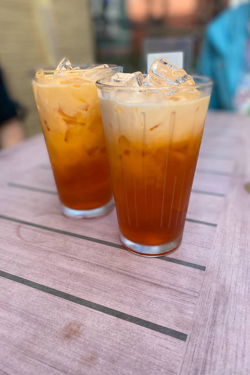 thai iced tea from Siam Orchid.