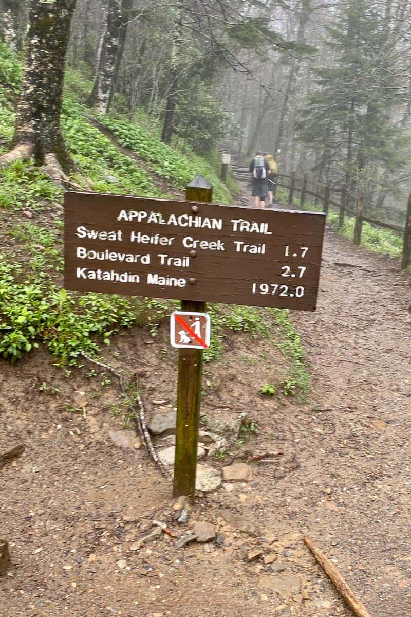 Sweat Heifer Trail Sign.