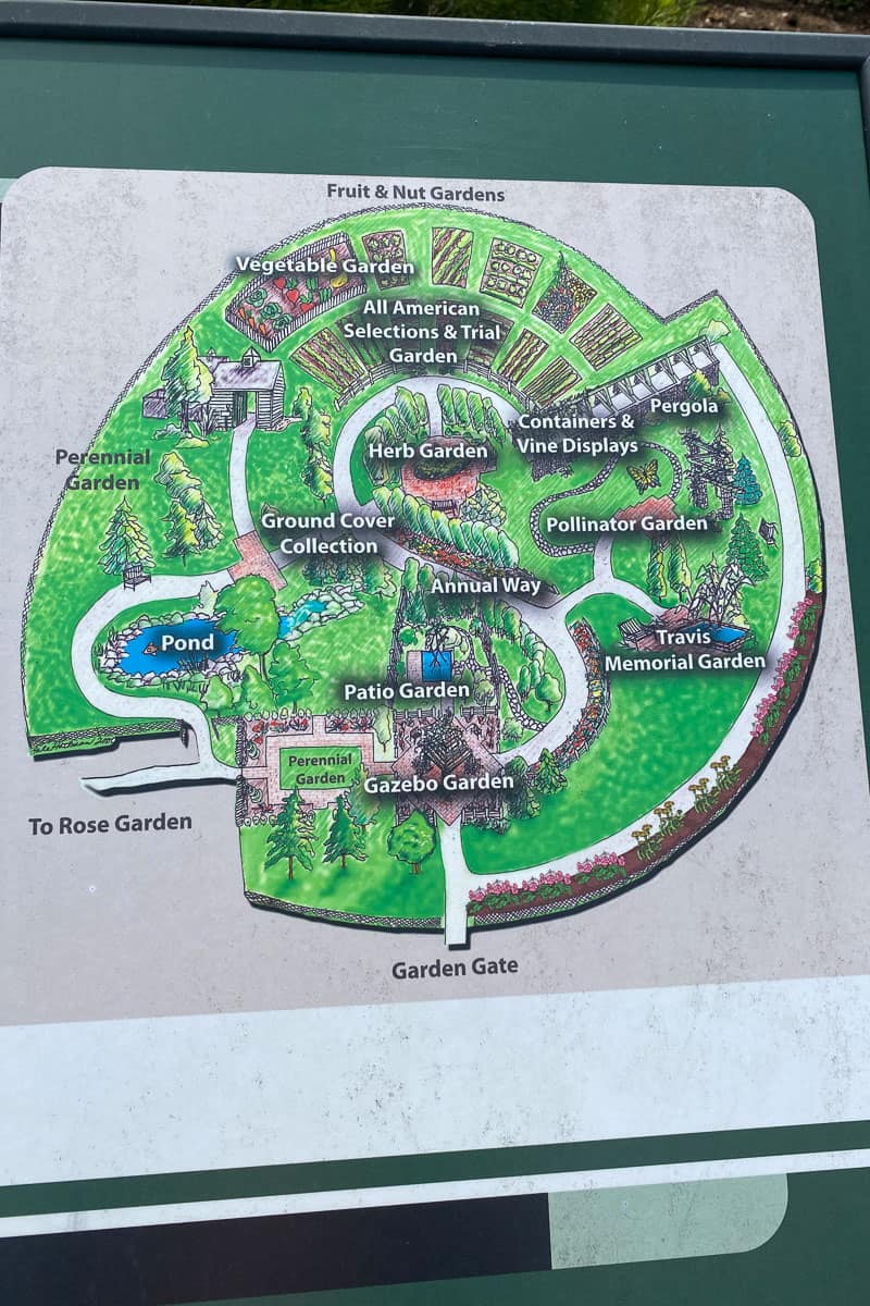 map of home demonstration garden at university of kentucky arboretum.