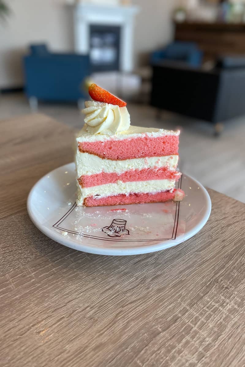 strawberry cake.