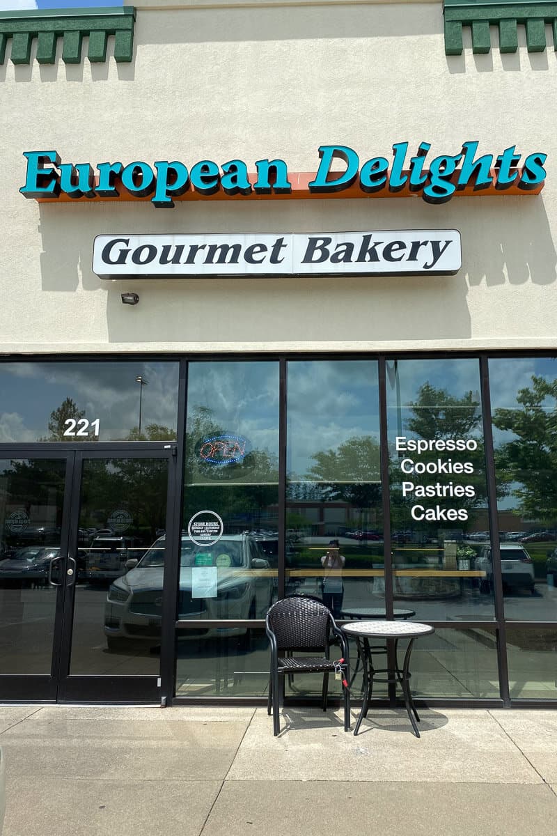 european delights bakery exterior.