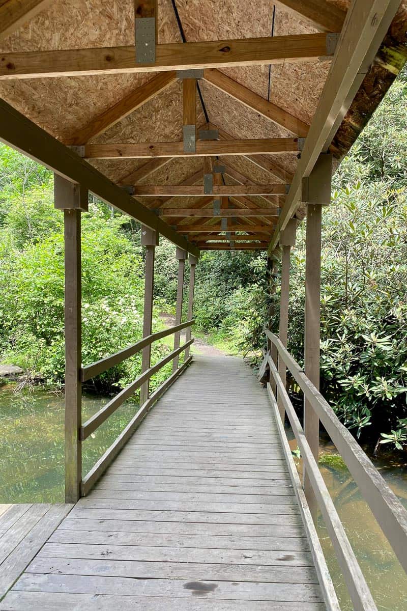 Covered Bridge on the Lake Shore Trail.