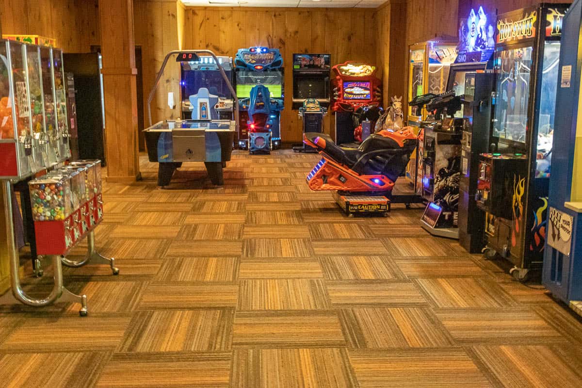 Game room at Shawnee Lodge.