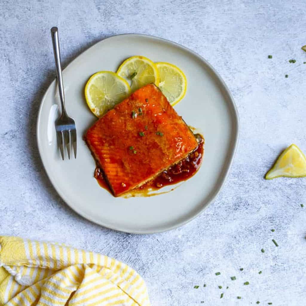 Whiskey Glazed Salmon Champagne Tastes®