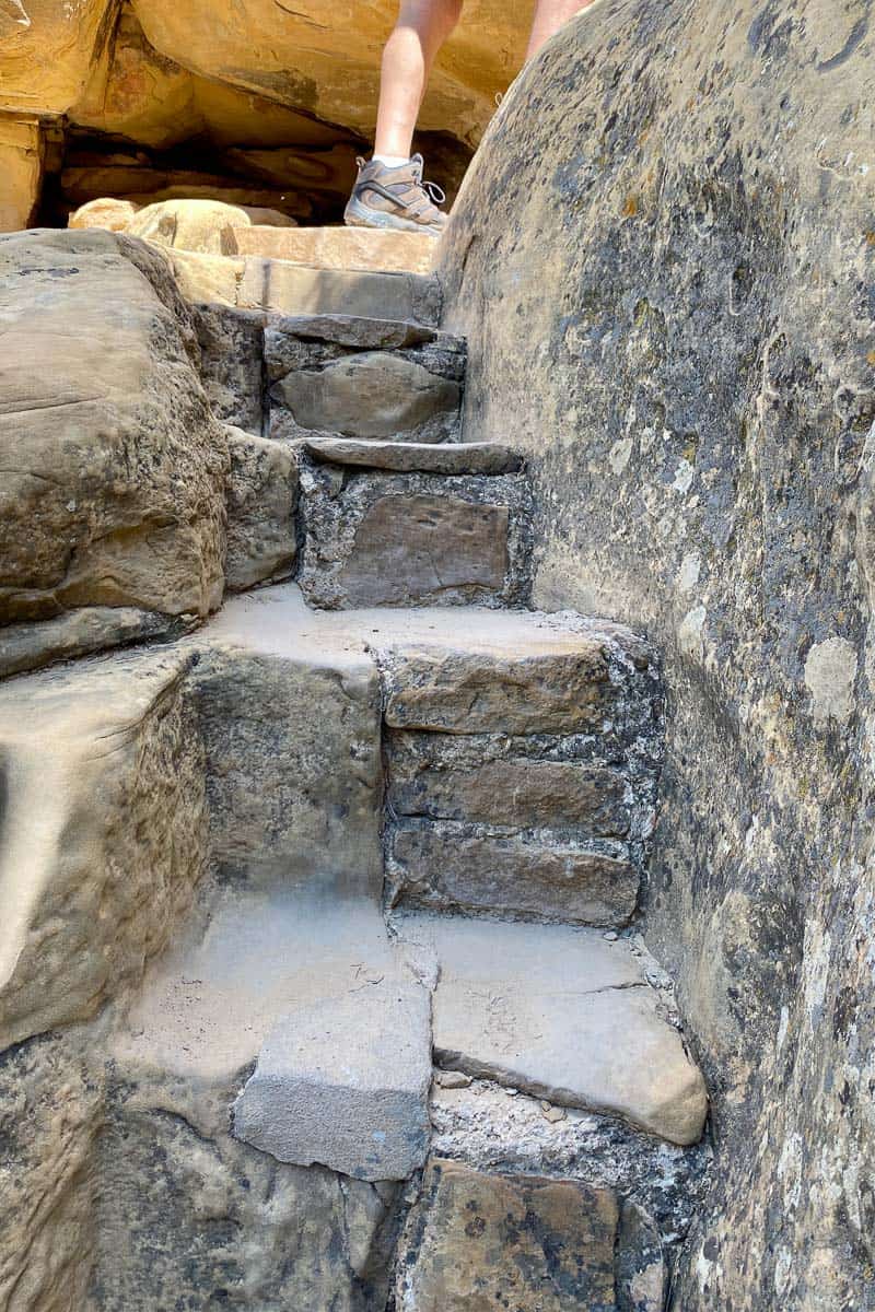 Rock steps.