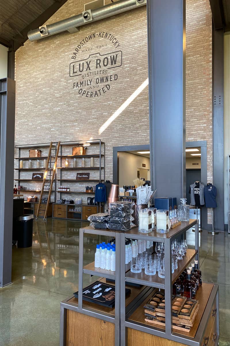 Gift shop interior at Lux Row.