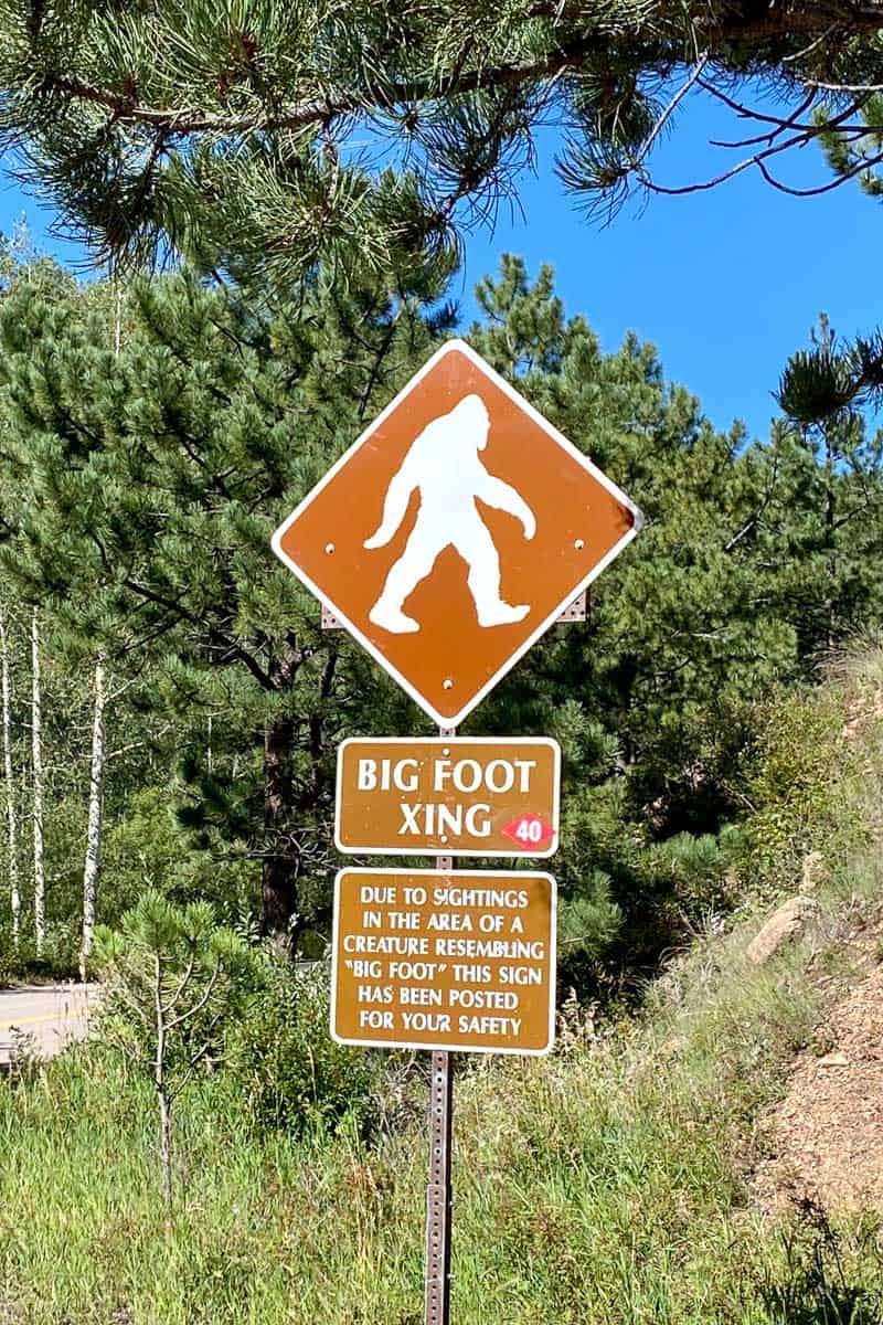 Sign for Bigfoot Crossing.