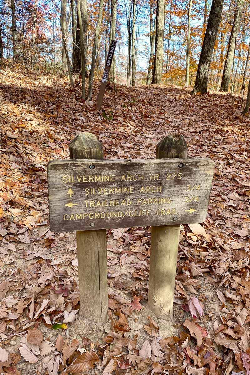 trail sign.