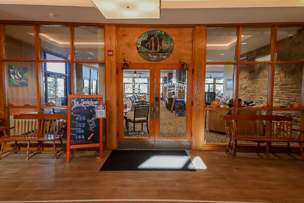 The Smokehouse restaurant inside Blackwater Lodge.