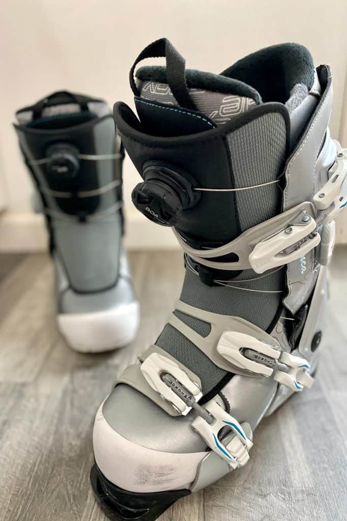 Apex brand women's ski boots.