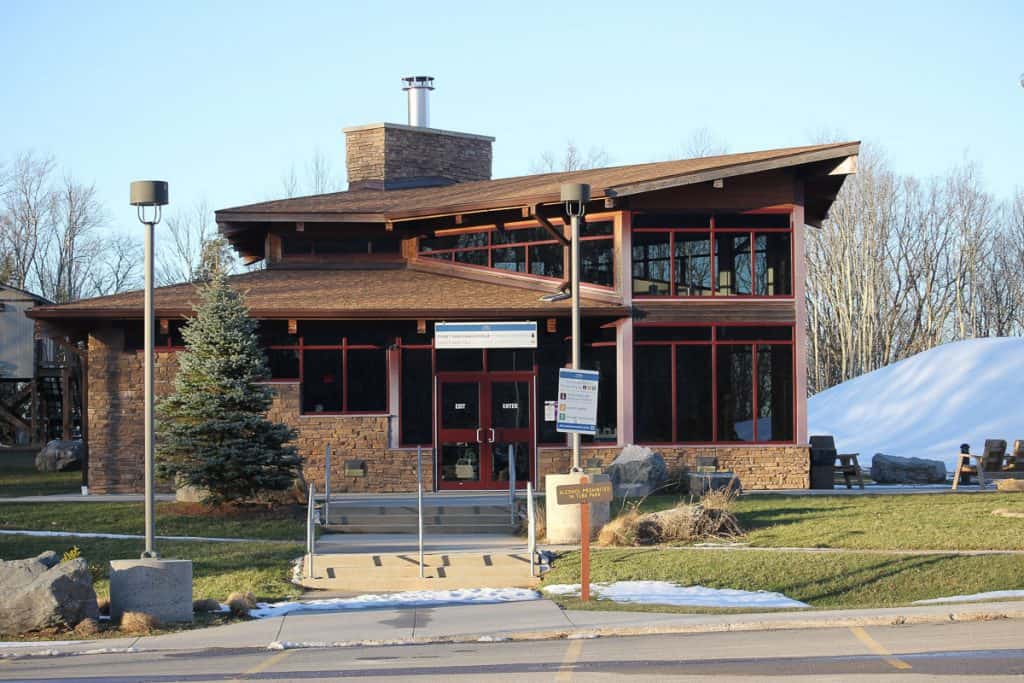 Building near tube run at Canaan Valley.
