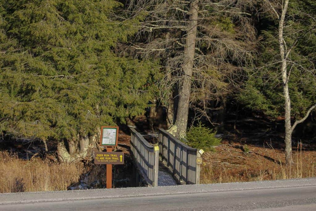 Bridge at Deer Run Trailhead.