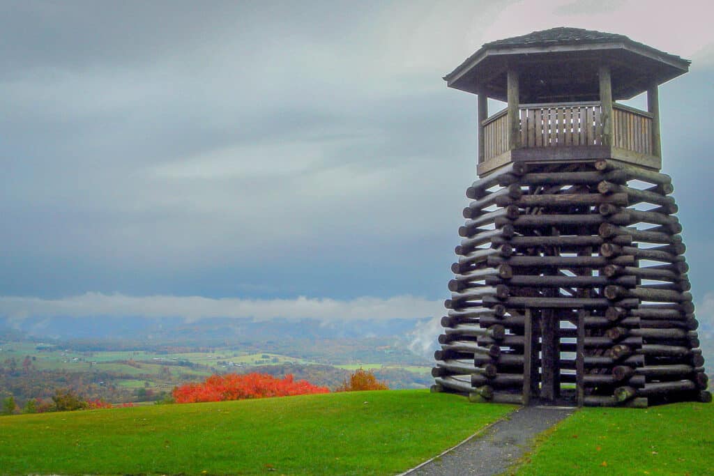 Lookout Tower on top of Droop Mountain.