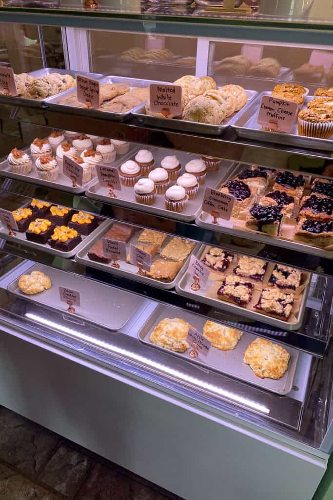 Pastry display case.