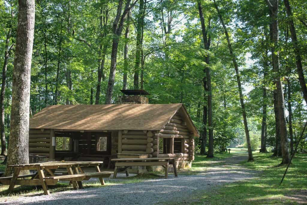 Picnic shelter.