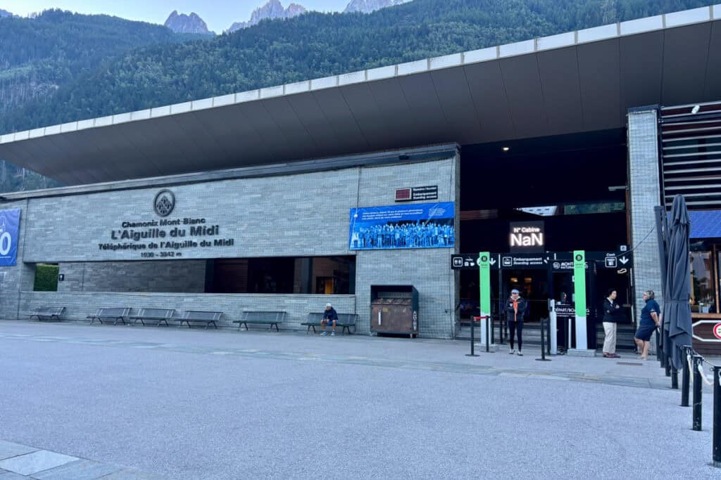 L'Aiguille du Midi visitor center.