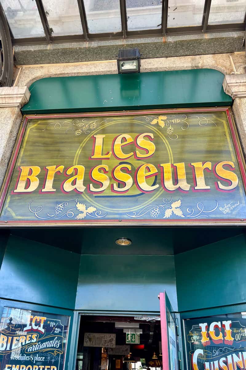 Sign for Les Brasseurs.