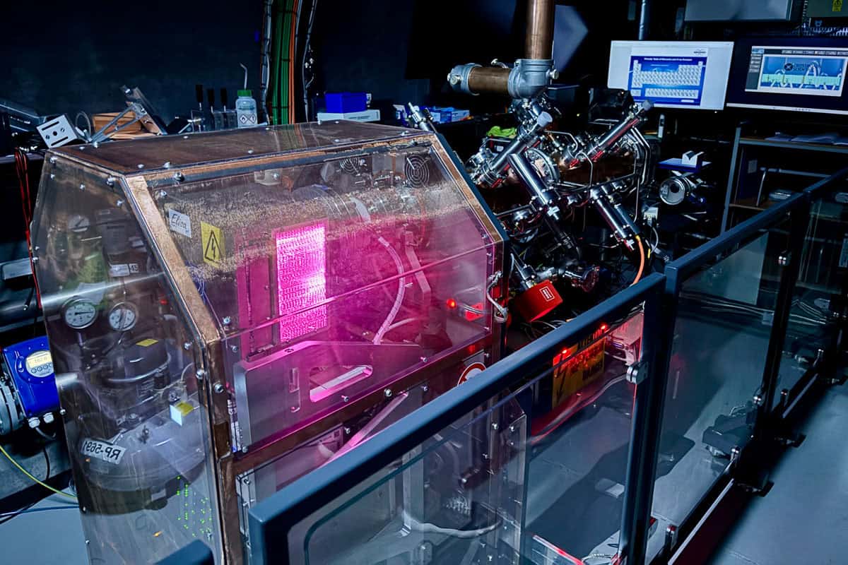 Scientific equipment at CERN.