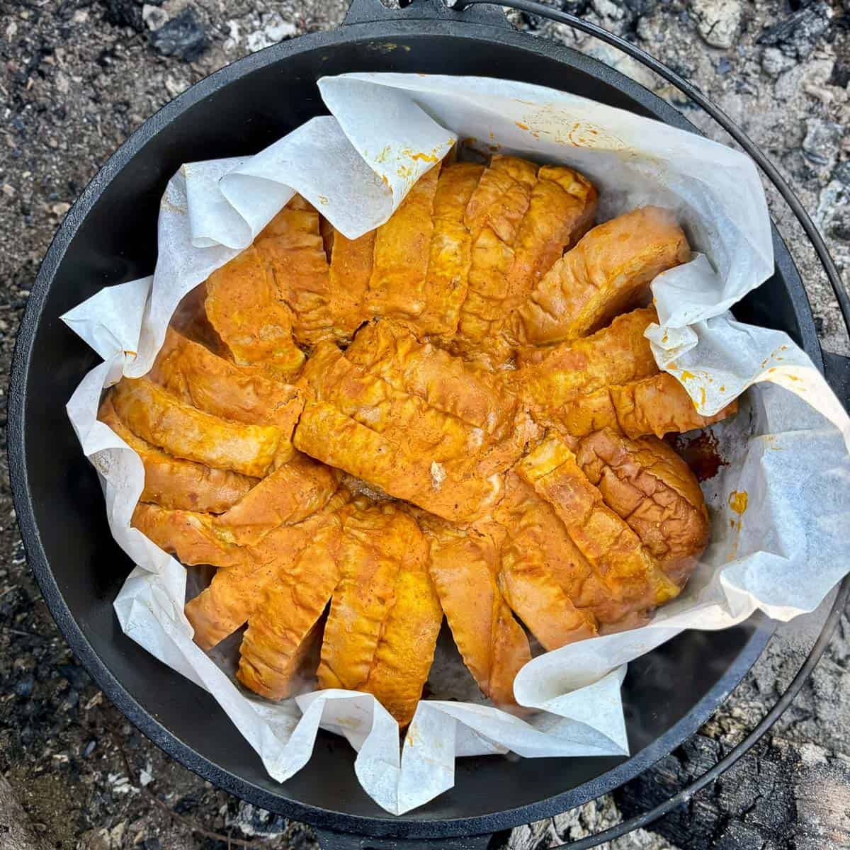 Campfire Baked French Toast - Champagne Tastes®