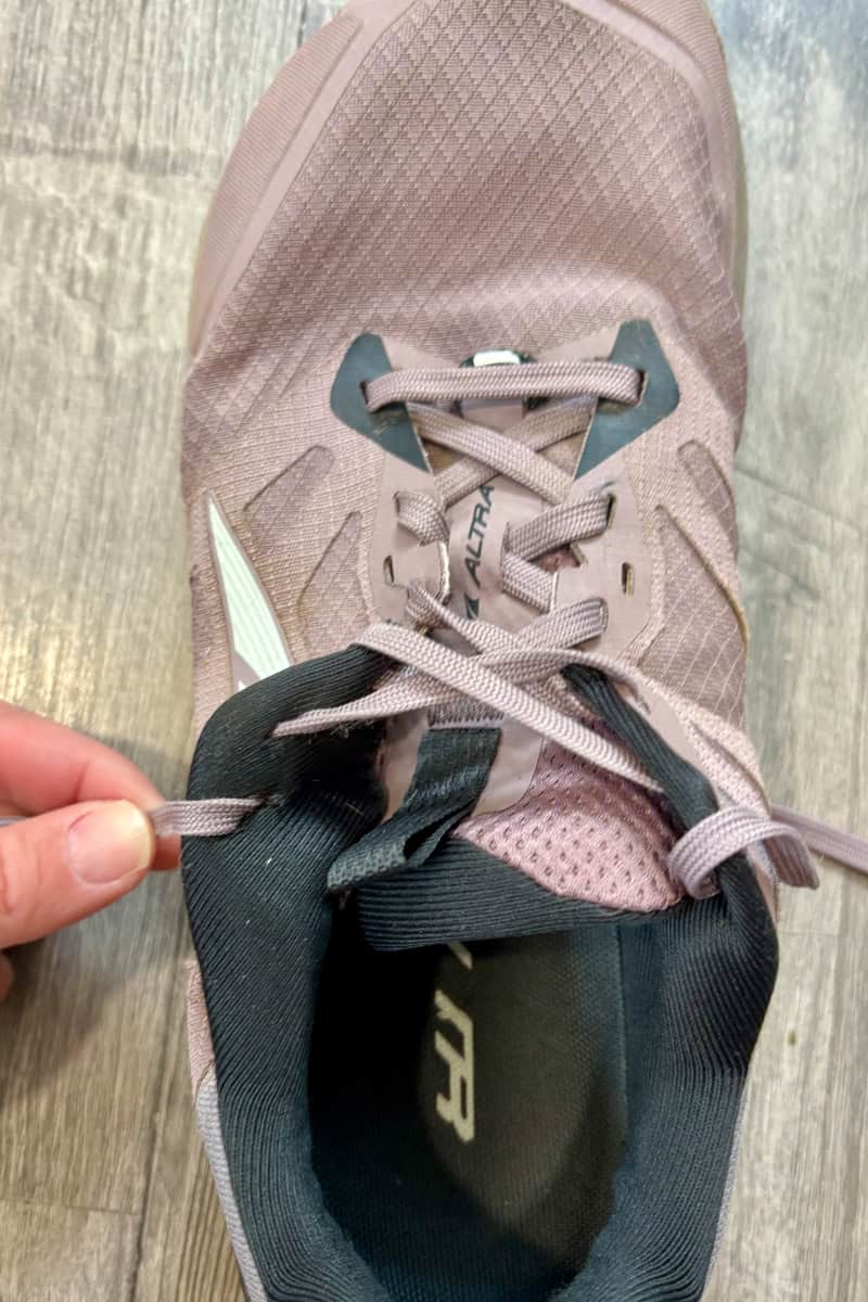 Altra Lone Peak shoe seen from above.