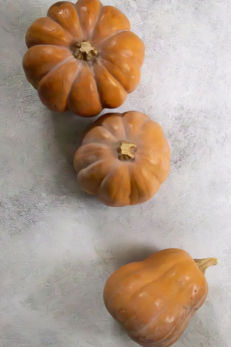 Several autumn frost squash.