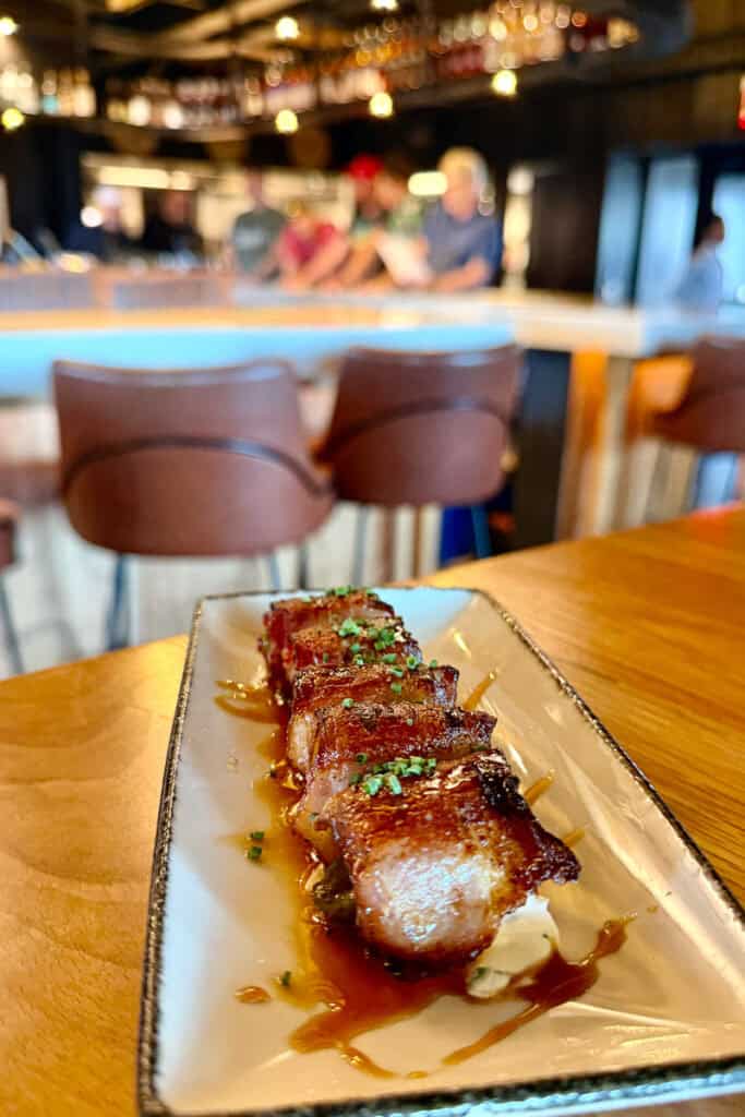 Duck poppers appetizer.