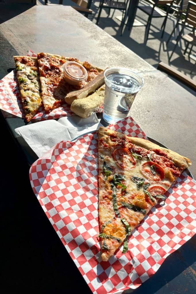 Slices of pizza from Goodfellas.