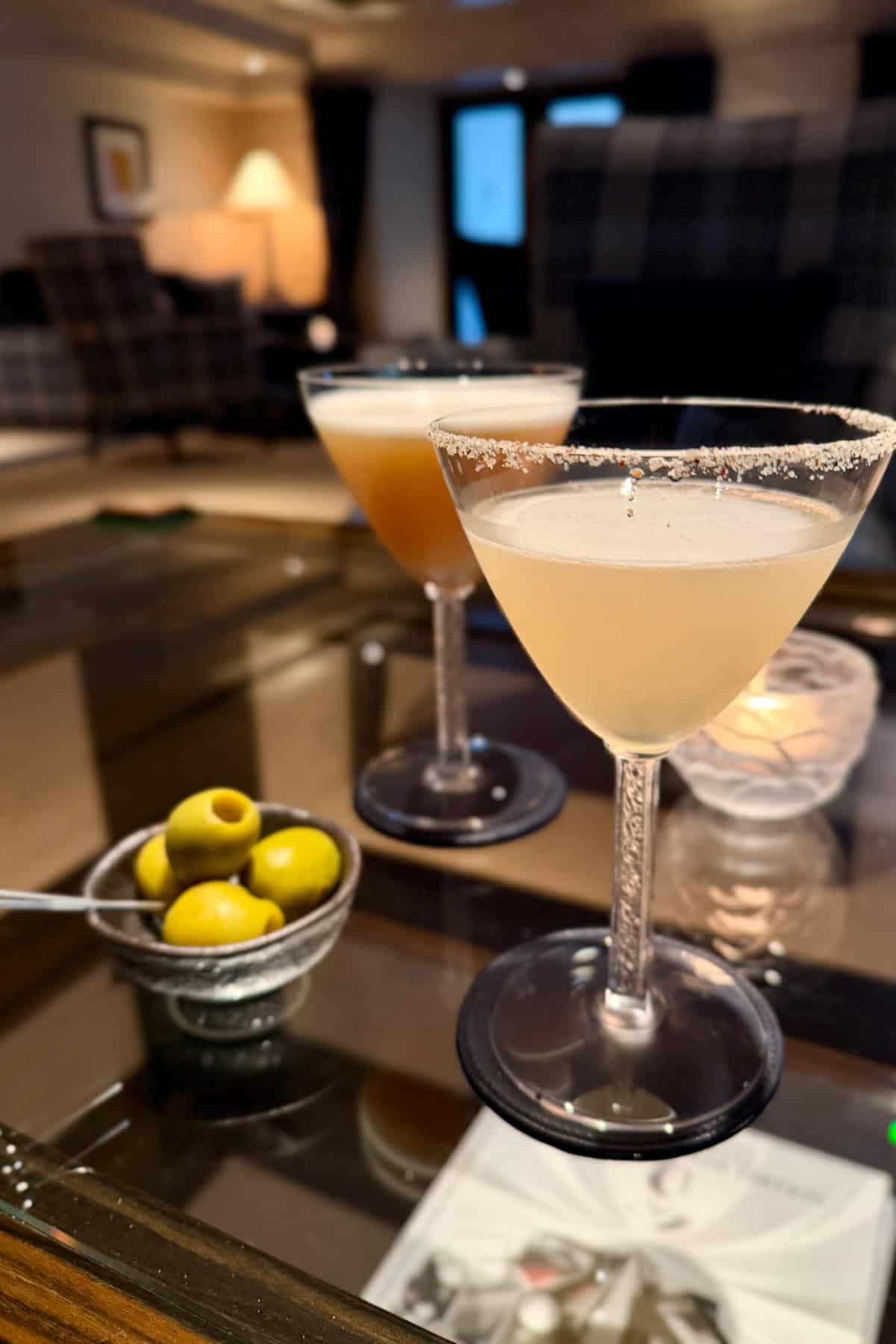 Spicy Markarita and Tonka Bean Whiskey Sour.